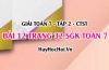 Giải bài 12 trang 32 Toán 7 Tập 2 SGK Chân trời sáng tạo Giải bài 12 trang 32 Toán 7 Tập 2 SGK Chân trời sáng tạo